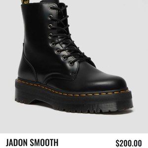 Dr. Marten’s Jadon Smooth Leather Platform Boot, Size 5